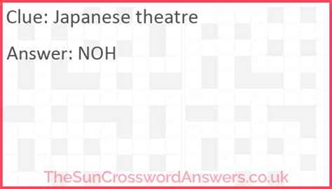 japanese classical theatre crossword clue.